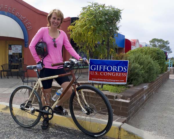 The story about Gabrielle Giffords struck a cord for a lot of cyclists after the shooting on January 8.