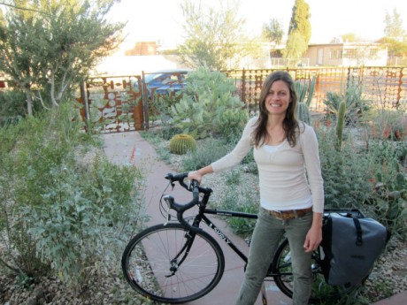 Amara Lauren and bike