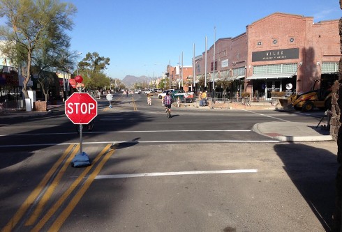 Park and University reopened following streetcar construction. 