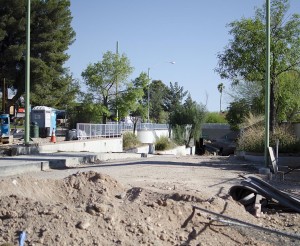 When construction is finished, the Warren Avenue underpass will be a dismount zone for bicyclists. 