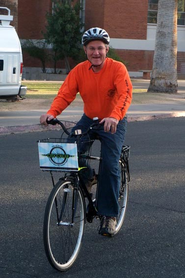 Mayor Jonathan Rothschild rides to work during last year's Bike Fest. 