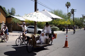 biking in Tucson summer 