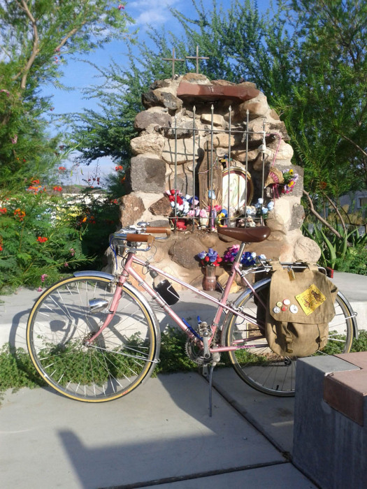 Summer morning ride in Barrio Viejo. Photo by Bonnie Goble 