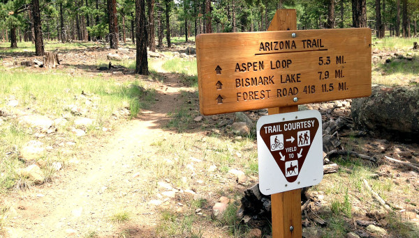 Based on a reccomendation by Dirty Biker of Drunkcyclist.com  I hopped on the Arizona Trail from Snowbowl to Bismark Lake. 