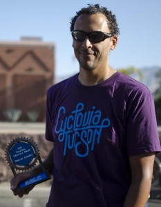 Duncan Benning won the Bicycle Advocate of the Year award in April. 