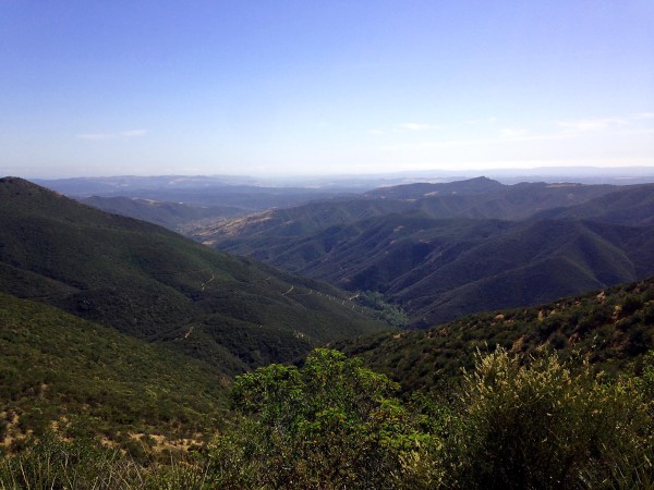 If you look closely you can see the 12 very tight switchbacks that start the trail. This was about 3 miles in. 