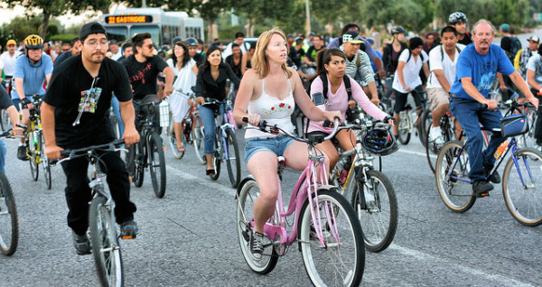 San Jose Bike Party. Photo by Richard Masoner / Cyclelicious under the Creative Commons