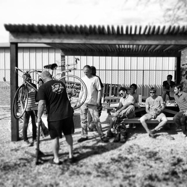 Photo 16:  Bike Mechanics class (in partnership with Pima County Bike and Ped) at Arizona Conservation Corps