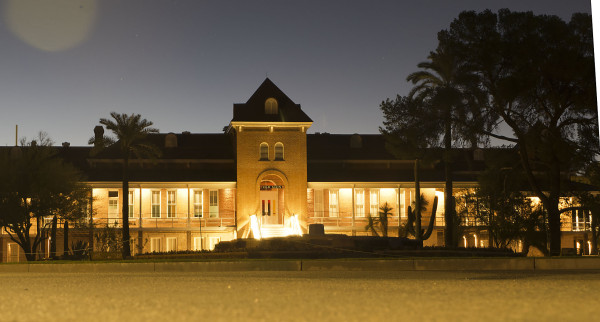 The ride started before dawn at Old Main.