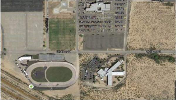 A rendering of where the track would be built at the Kino Sports Complex. 