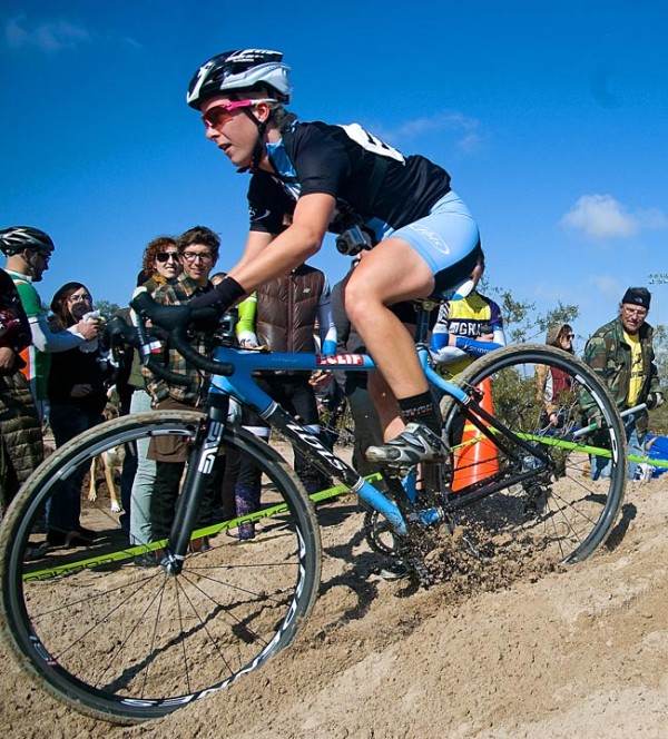 Chloe Woodruff competes in a Tucson cyclocross race. 