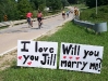 Jay\'s will you marry me sign