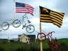 Jay\'s bike and flag photo