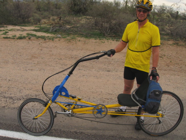 Arizona cyclist s patented design helps recumbents climb better Bicycle Tucson